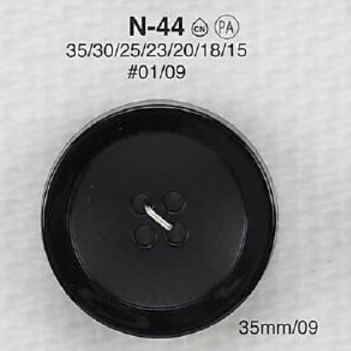 N44 زر راتنج نايلون بأربعة ثقوب[أزرار] IRIS