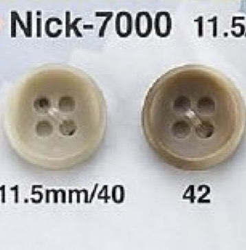NICK7000 زر بأربعة ثقوب من راتنج اليوريا[أزرار] IRIS