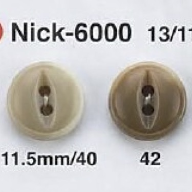 NICK6000 زر من راتنج اليوريا ذو فتحتين[أزرار] IRIS