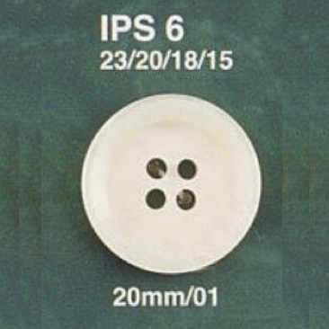 IPS6 زر من راتنج البوليستر بأربع ثقوب[أزرار] IRIS