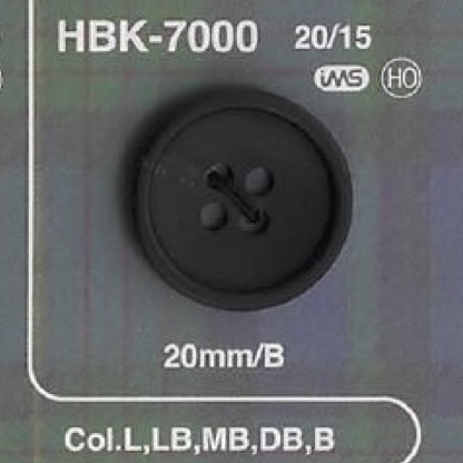 HBK7000 زر من قرن جاموس طبيعي بأربع فتحات[أزرار] IRIS
