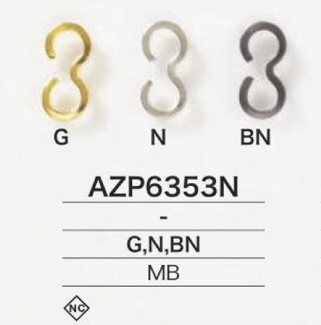 AZP6353N أزرار أكمام من النحاس / وصلات قابلة للتحويل[سلع متنوعة أخرى] IRIS