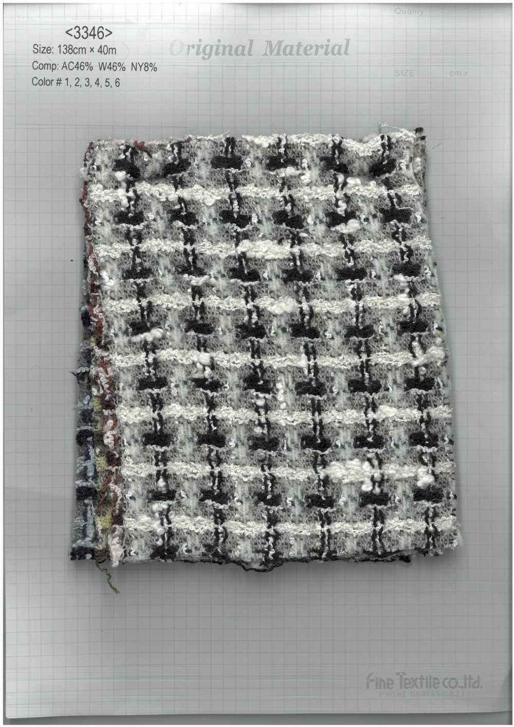 3346 تيد فخم[Textile / Fabric] Fine Textile