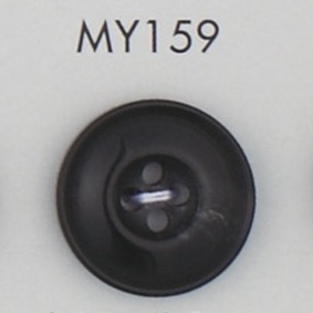 MY159 زر من راتنج البوليستر على شكل قرن الجاموس بأربعة ثقوب[أزرار] DAIYA BUTTON