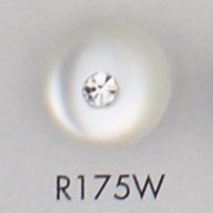 R175W زر من راتنج البوليستر[أزرار] DAIYA BUTTON