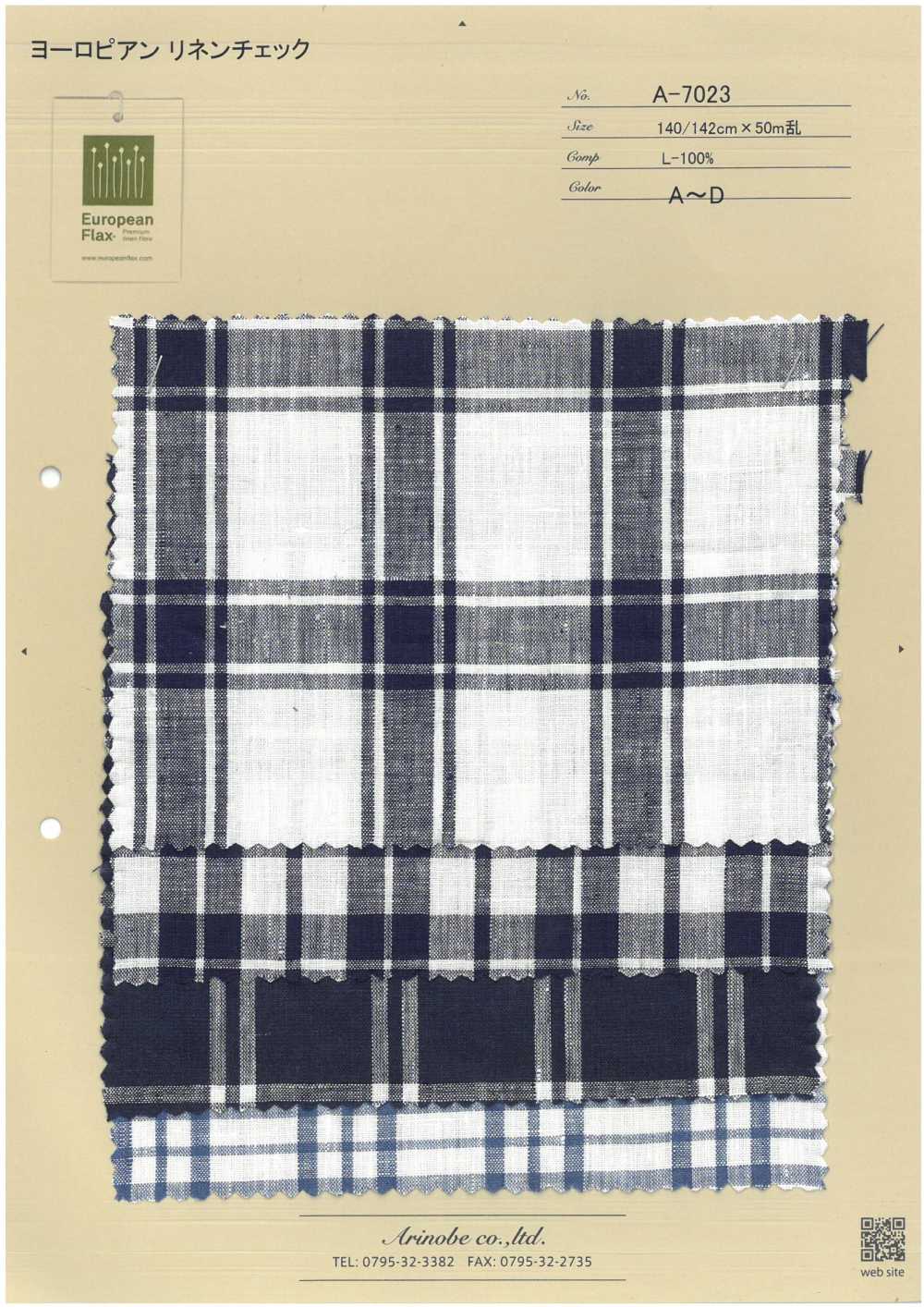 A-7023 كاروهات الكتان الأوروبي[نسيج / قماش] أرينوبي شوتن