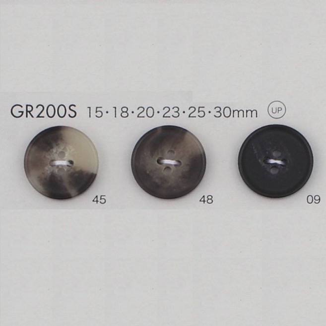 GR200S زر معتمد وفق GRS، 25% راتنج PET معاد تدويره ممزوج، بحافة، 4 فتحات[أزرار] DAIYA BUTTON