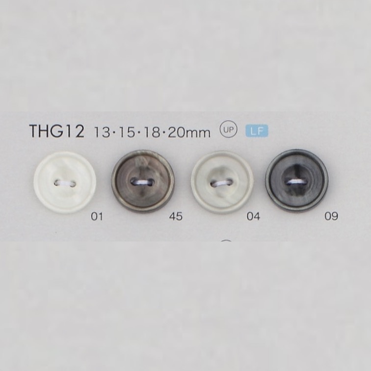 THG12 زر من راتنج البوليستر ذو فتحتين[أزرار] DAIYA BUTTON