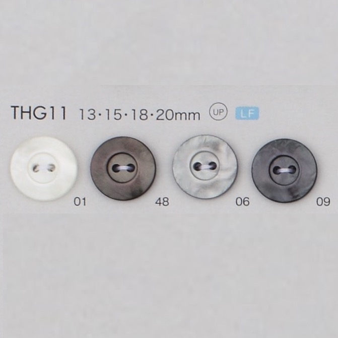 THG11 زر من راتنج البوليستر ذو فتحتين[أزرار] DAIYA BUTTON