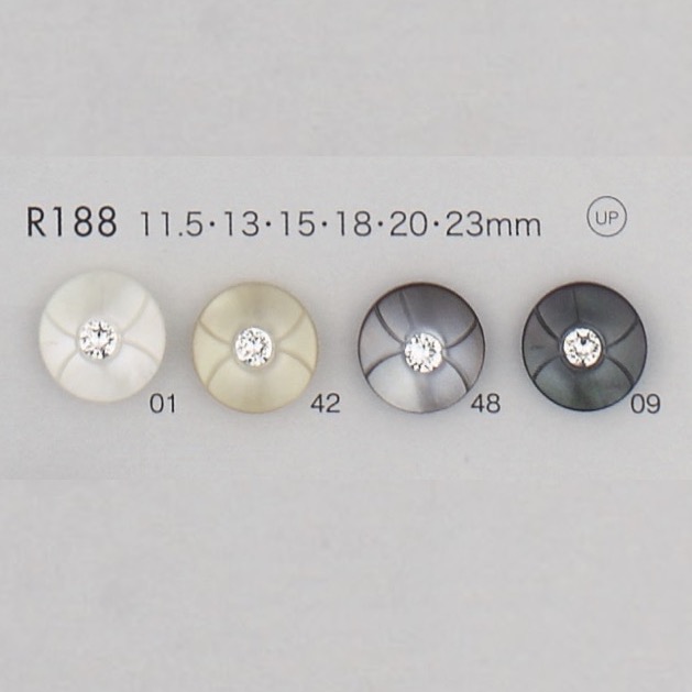 R188 زر من راتنج البوليستر[أزرار] DAIYA BUTTON