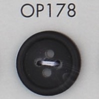 OP178 زر من راتنج البوليستر بحافة، 4 ثقوب[أزرار] DAIYA BUTTON