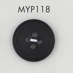 MYP118 زر من راتنج البوليستر بحافة، 4 ثقوب[أزرار] DAIYA BUTTON