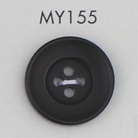 MY155 زر من راتنج بوليستر بنمط قرن الجاموس بأربعة ثقوب[أزرار] DAIYA BUTTON