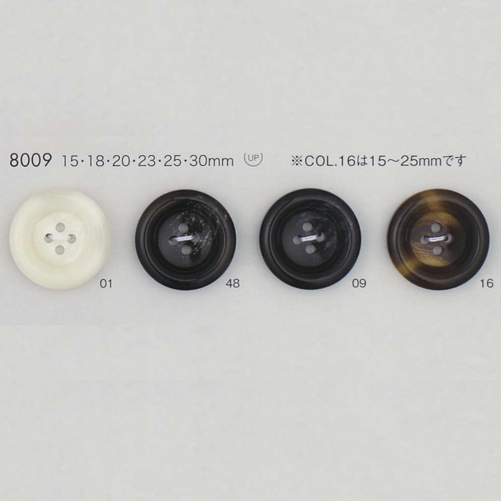 8009 زر راتنج البوليستر بأربع فتحات[أزرار] DAIYA BUTTON