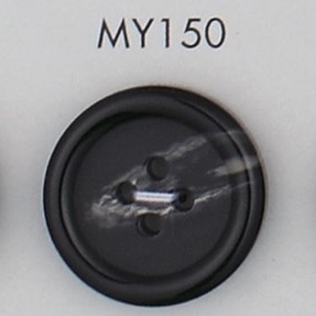 MY150 زر من راتنج البوليستر بحافة، 4 ثقوب[Buttons] DAIYA BUTTON