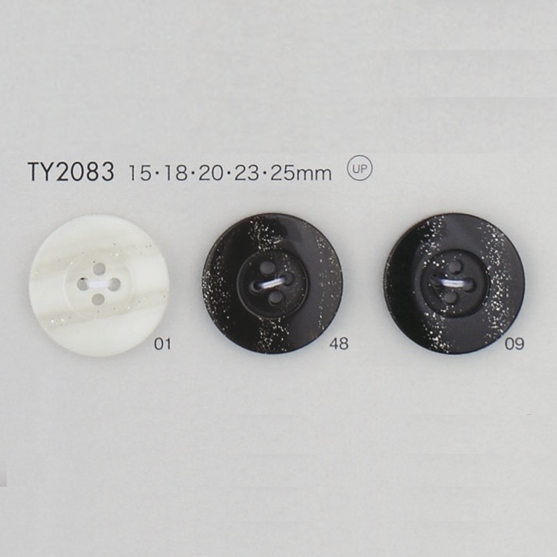 TY2083 زر بأربعة ثقوب مصنوع من راتنج البوليستر[Buttons] DAIYA BUTTON