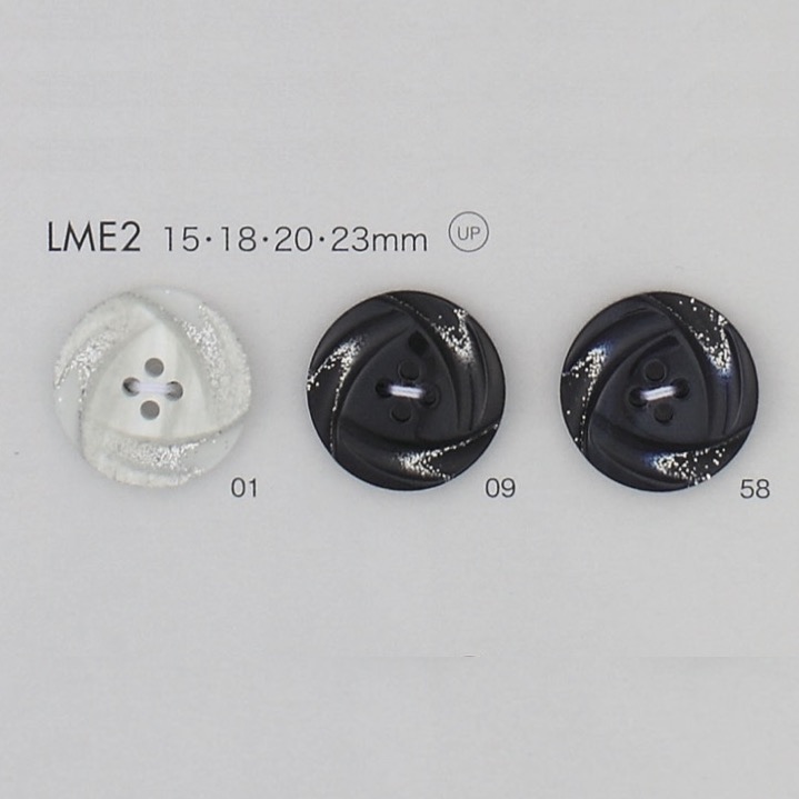 LME2 زر راتنج البوليستر بأربع فتحات[أزرار] DAIYA BUTTON