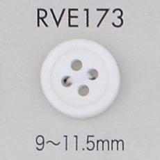 RVE173 زر صدفي بأربع فتحات بحافة[أزرار] DAIYA BUTTON