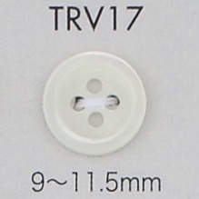 TRV17 زر صدفي بأربع فتحات بحافة[أزرار] DAIYA BUTTON