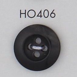 HO406 مادة طبيعية قرن جاموس حقيقي زر بأربعة ثقوب[أزرار] DAIYA BUTTON