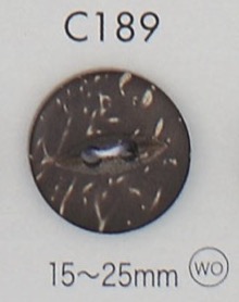 C189 زر من الخشب الطبيعي ذو فتحتين[Buttons] DAIYA BUTTON