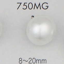 750MG زر بساق نصف حلقي بلمسة لؤلؤية من يوريا ذهبية[Buttons] DAIYA BUTTON