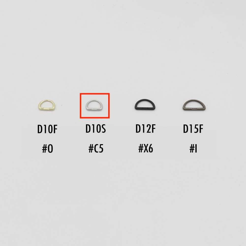 D10S YKK لسان سحب حلقي على شكل D للسحّابات المنزلقة، نوع تعديل لاحق، 10MM (للمقاس 3)[سحاب] YKK