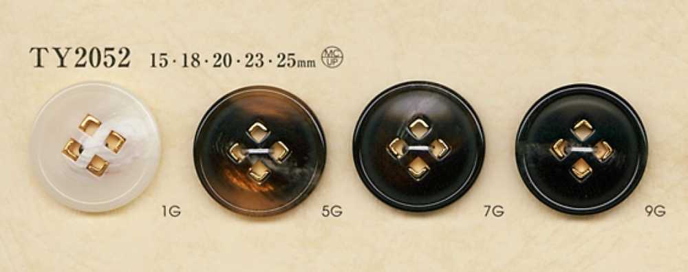 TY2052 زر من راتنج البوليستر/مصبوب[أزرار] DAIYA BUTTON