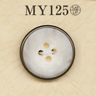 MY125 زر بأربع فتحات من راتنج البوليستر/النحاس الأصفر[أزرار] DAIYA BUTTON