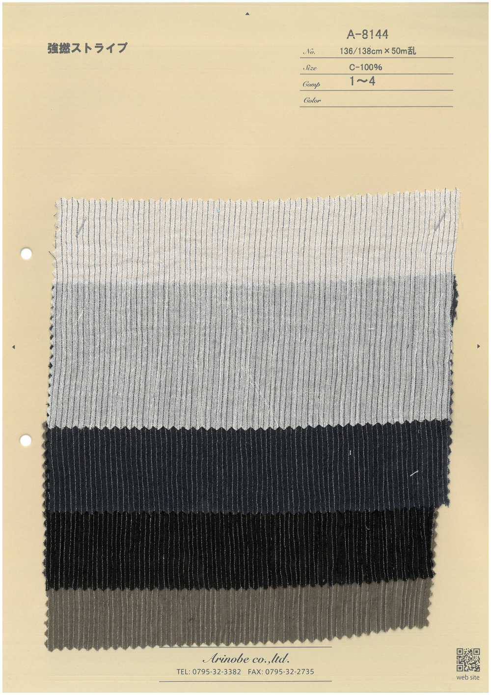 A-8144 مخطط عالي الالتواء[Textile / Fabric] Arinobe Shoten