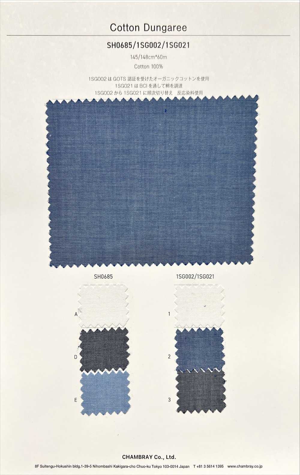1SG021 دانغري قطني[Textile / Fabric] Chambray