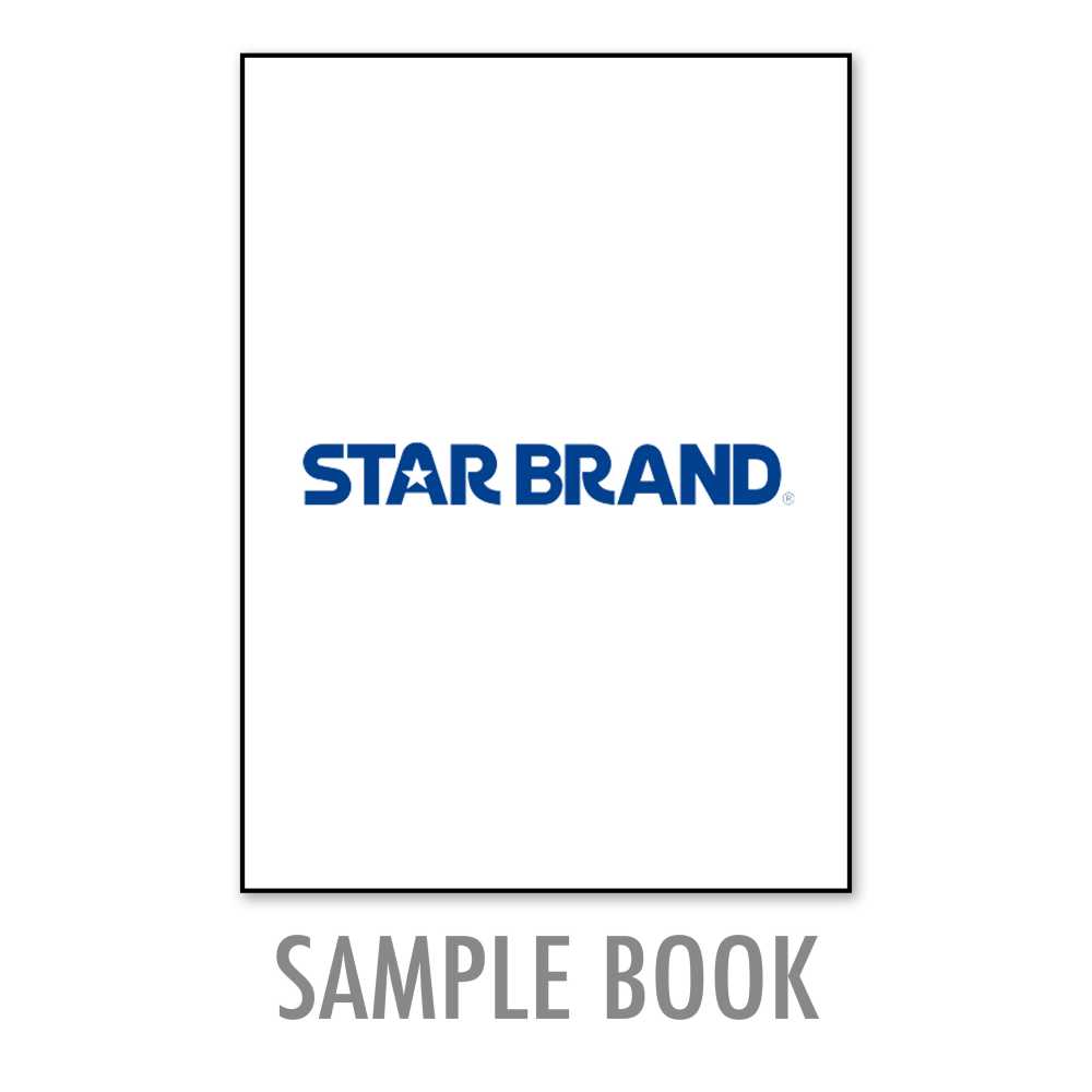 STARBRAND-SAMPLE4 STAR BRAND كتالوج عينات شامل لقماش عاكس[بطاقة عينات]