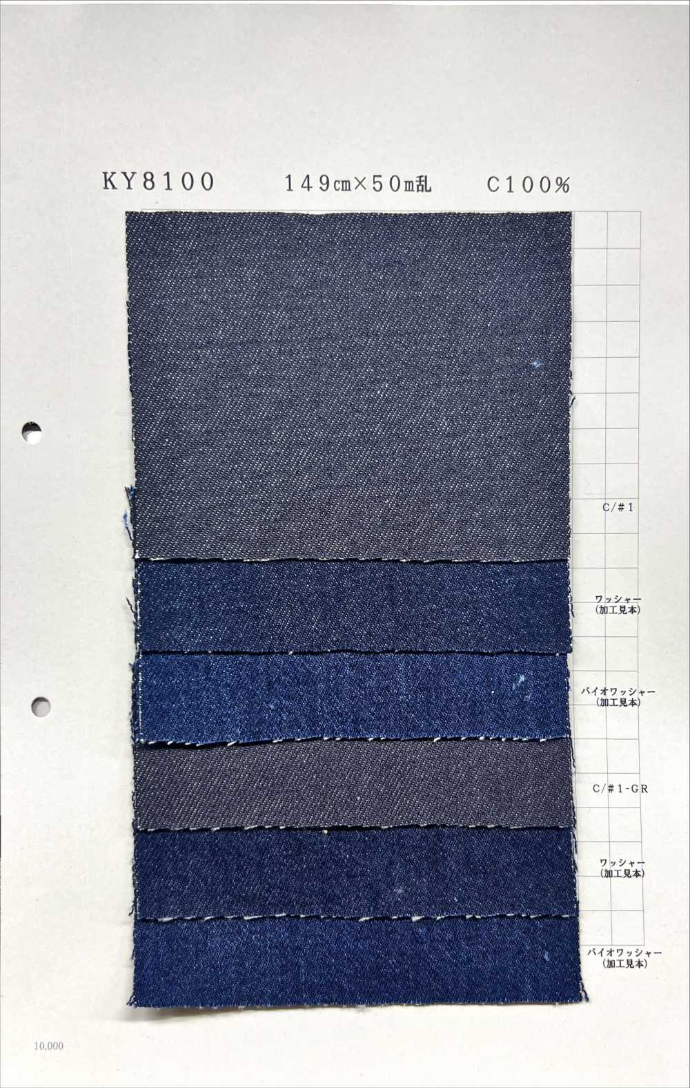 KY8100 دنيم تويل 10 Oz[نسيج / قماش] Yoshiwa Textile