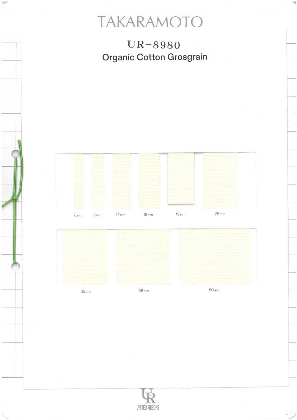 UR-8980-SAMPLE UR-8980 بطاقة عينات UNITED RIBBONS
