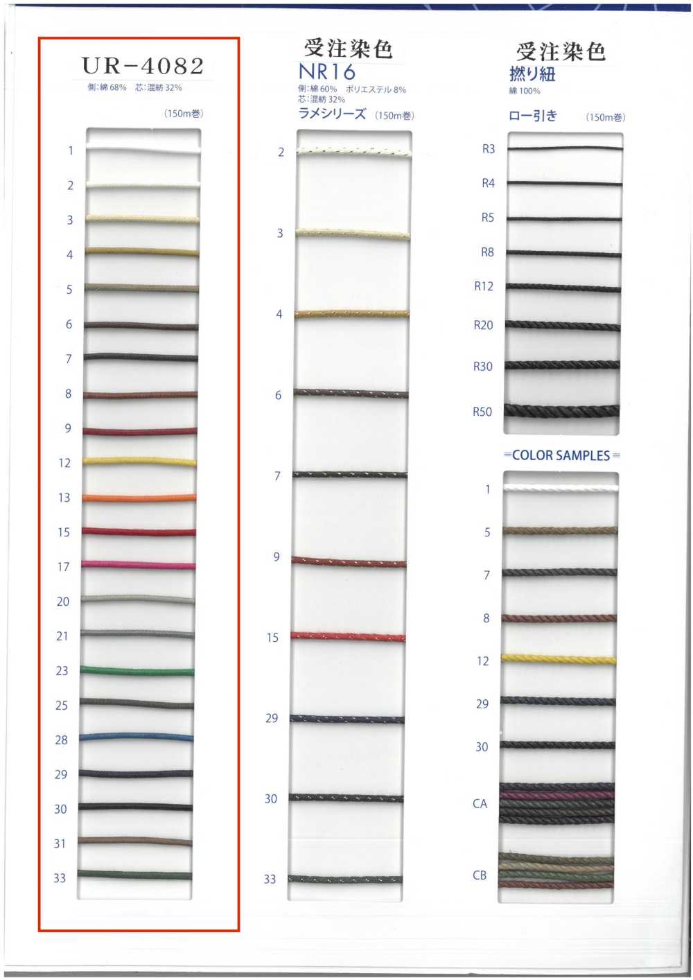 UR-4082 حبل دائري مشمع 1.9mm[Ribbons, Tapes, And Cords] UNITED RIBBONS