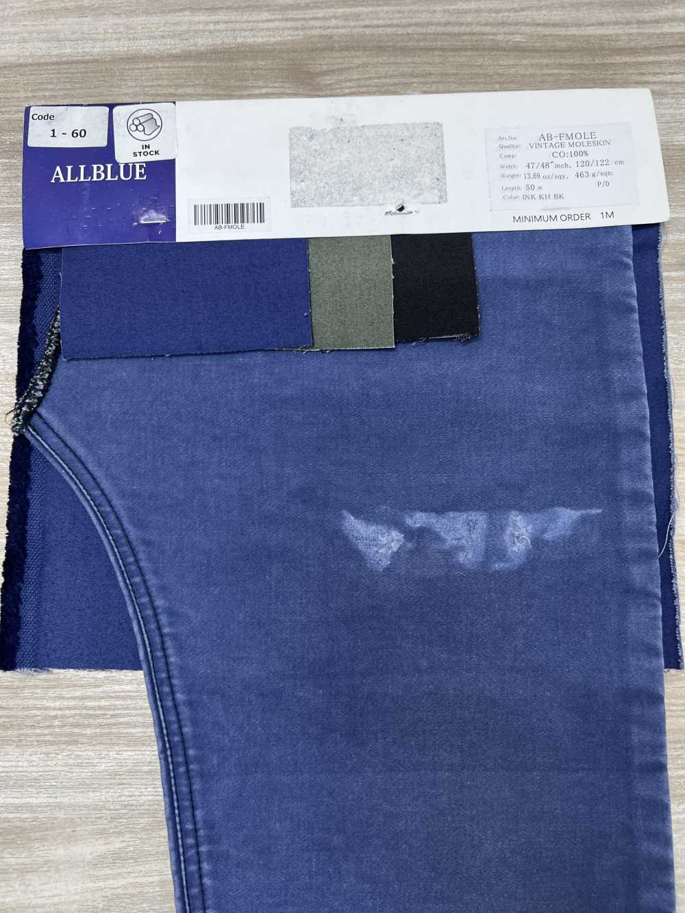 AB-FMOLE دنيم فينتاج 12oz[نسيج / قماش] ALLBLUE