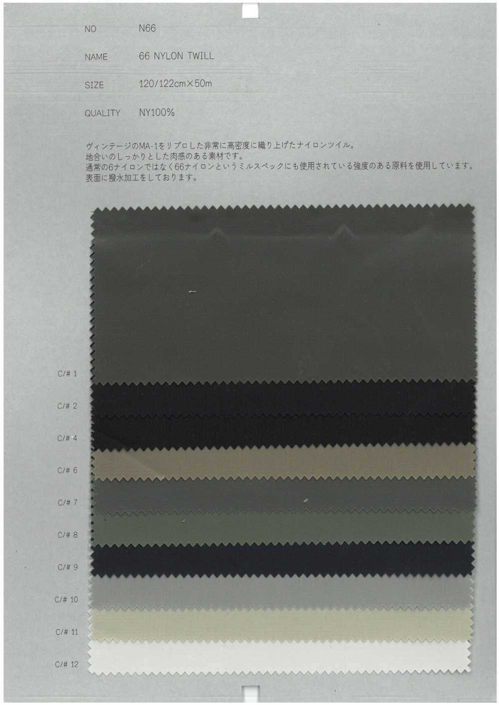N66 تويل نايلون 66[Textile / Fabric] COLLECT