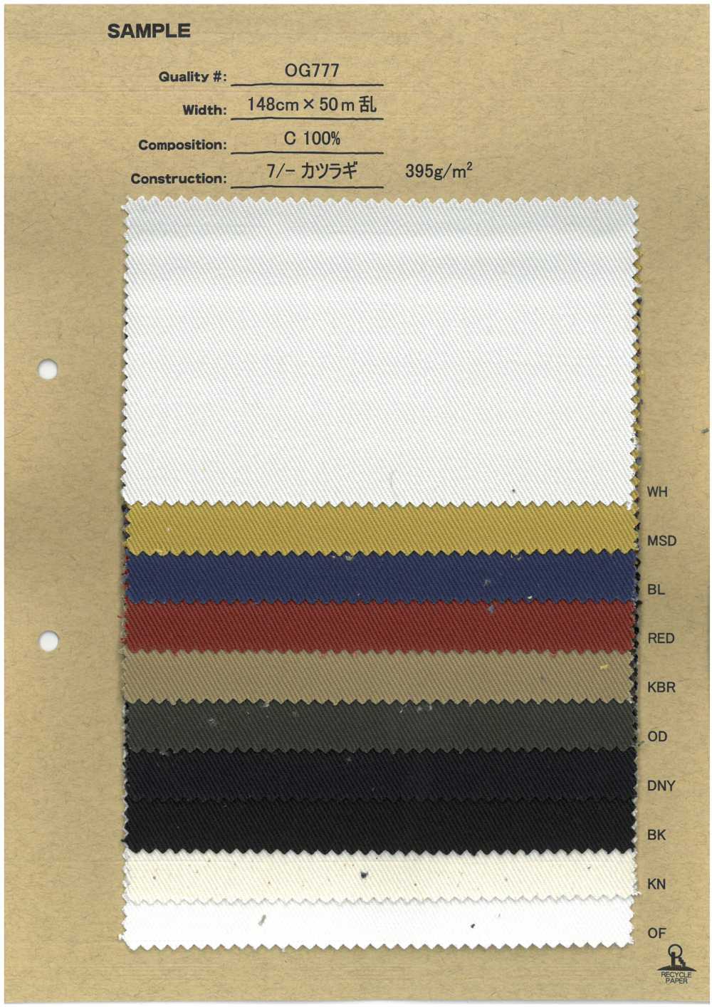 OG777 7/- دريل[Textile / Fabric] No Name