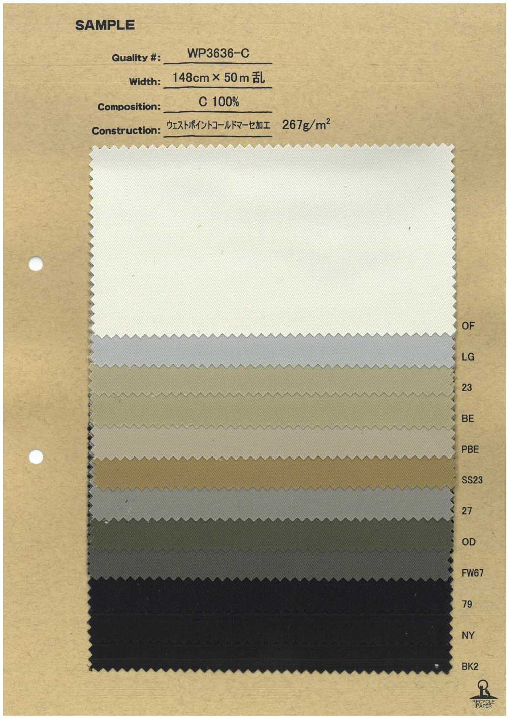 WP3636-C West Point ميرسر على البارد[Textile / Fabric] No Name