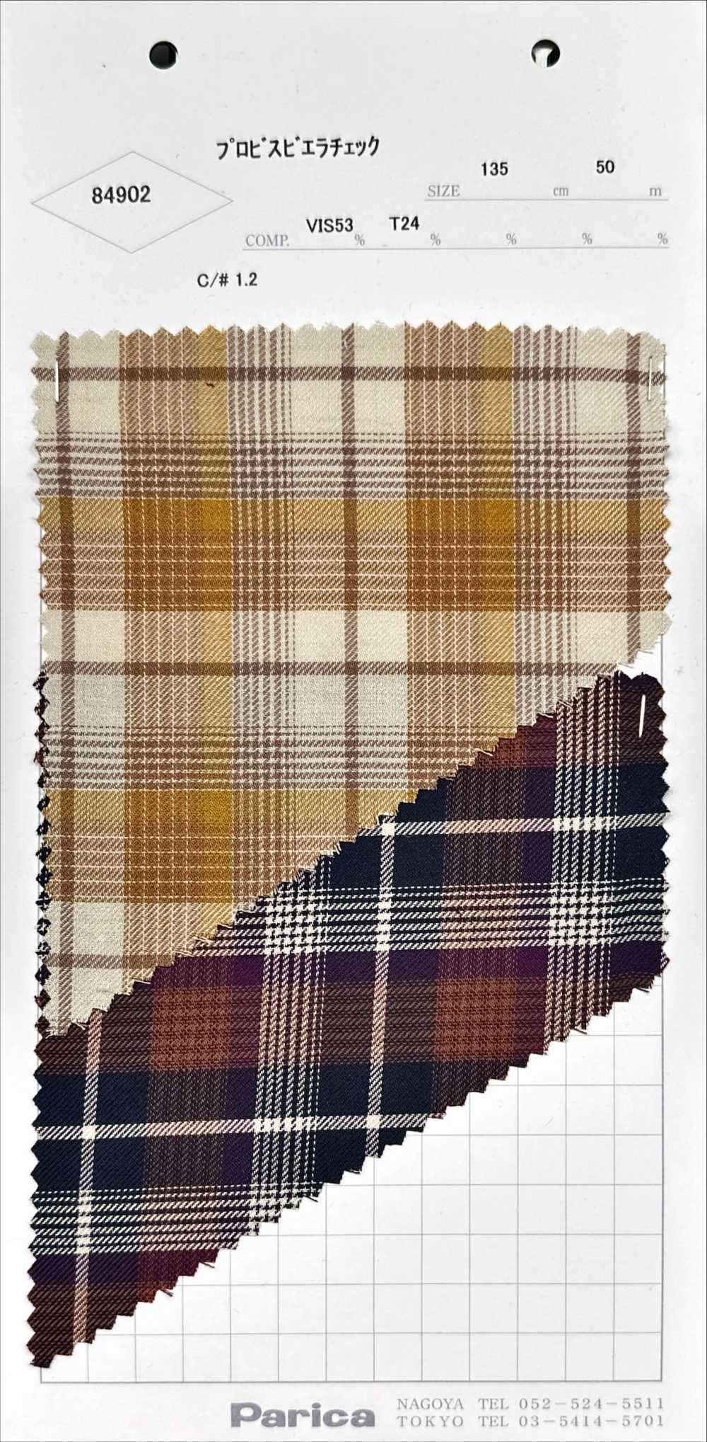 84902 Probis Viyella كاروهات[Textile / Fabric] Parica