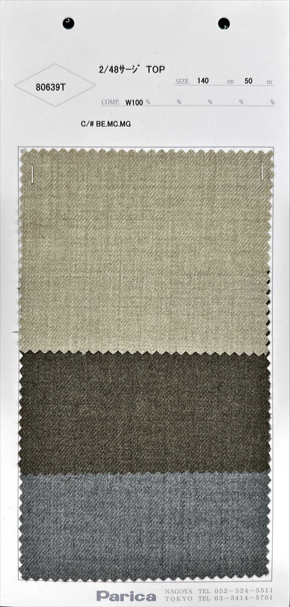 80639T 2/48 سيرج توب[نسيج / قماش] Parica