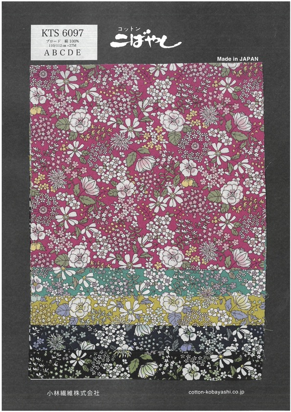 KTS6097 برودكلوث بطباعة زهور[نسيج / قماش] Cotton Kobayashi