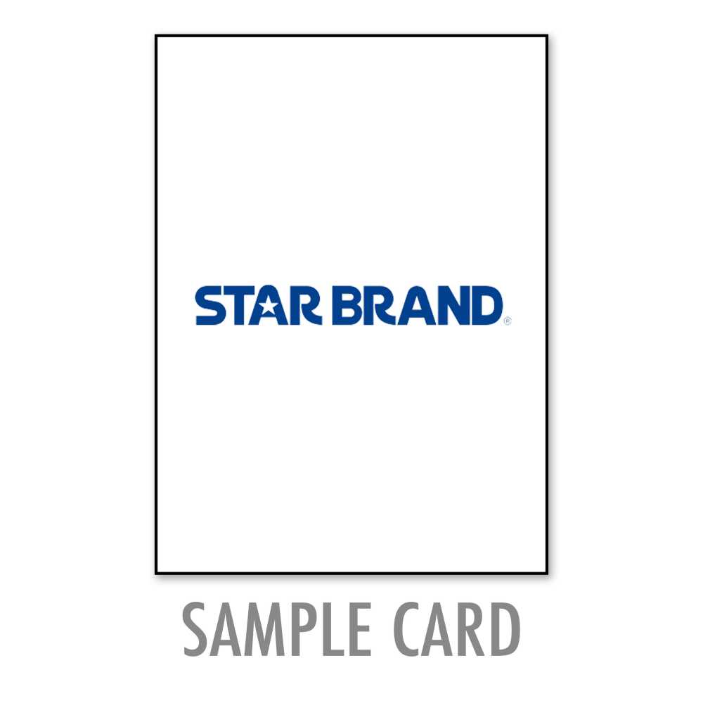 800-10007-SAMPLE STAR BRAND 800/10007 بطاقة عينات STAR BRAND (Hoshika)
