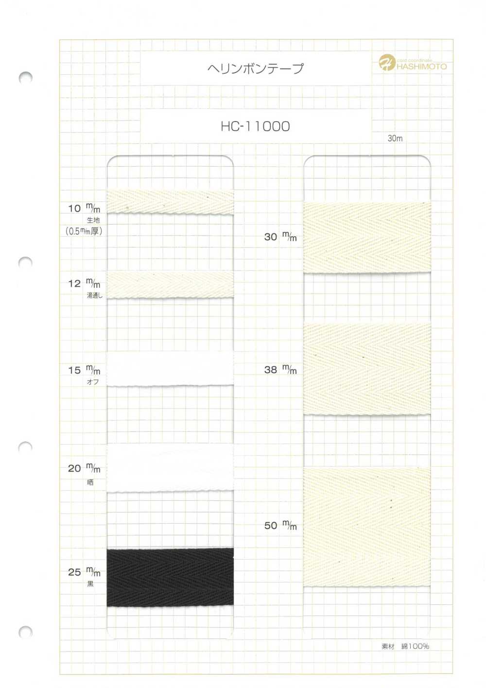 HC-11000 شريط عظم السمكة بسماكة 0.5 مم[Ribbons, Tapes, And Cords] Hashimoto