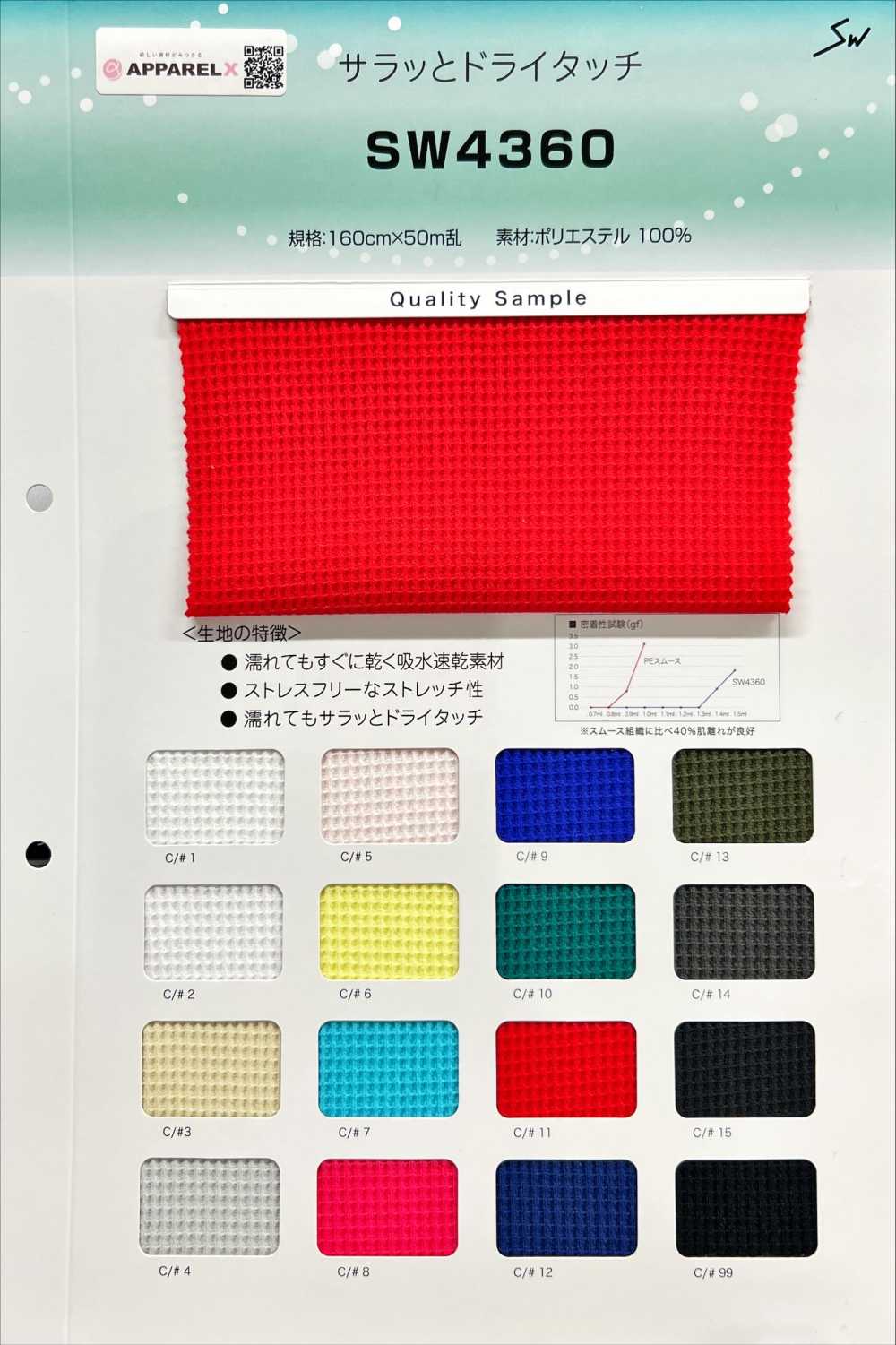 SW4360 ناعم، بملمس جاف[Textile / Fabric] Sanwa Seni
