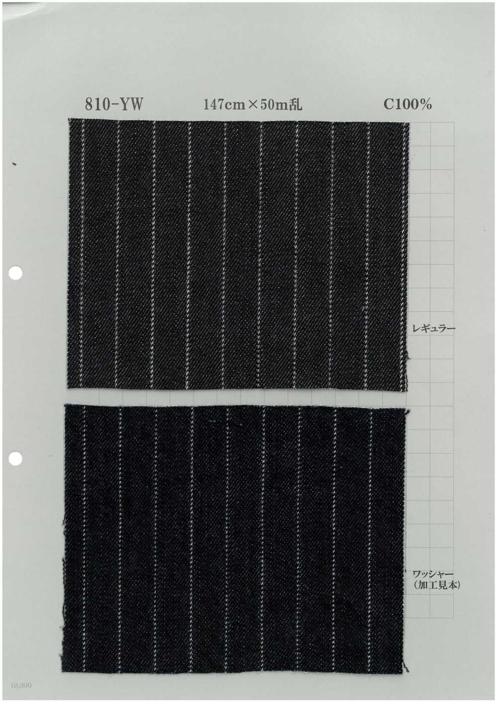 810-YW دنيم مخطط بإبرة ظاهرة 11oz[نسيج / قماش] Yoshiwa Textile