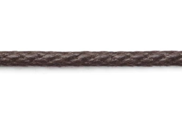 CCR-01BWAX(S) خيط شمعي قطني 2.5MM[الأشرطة، والأشرطة القماشية، والحبال] كوردون