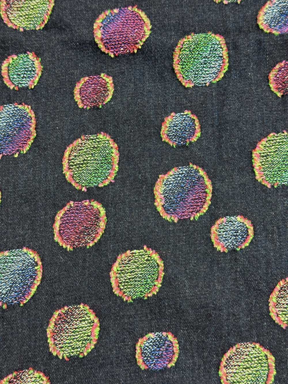 FY1589-IDC20CUT دنيم جاكار مقصوص منقّط ملوّن[نسيج / قماش] DUCK TEXTILE