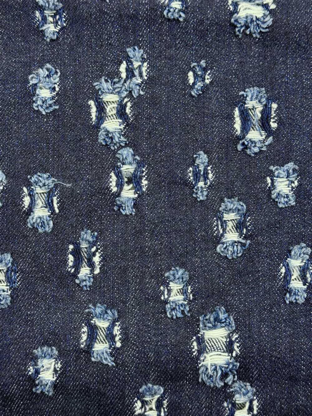 WALA-30ID Warakat دنيم بنقشة مربعات عشوائية[نسيج / قماش] DUCK TEXTILE