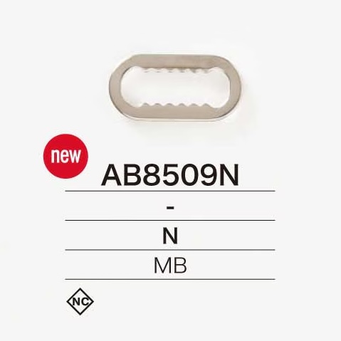 AB8509N قطع معدنية للأشرطة من النحاس الأصفر[أبازيم وحلقات] IRIS